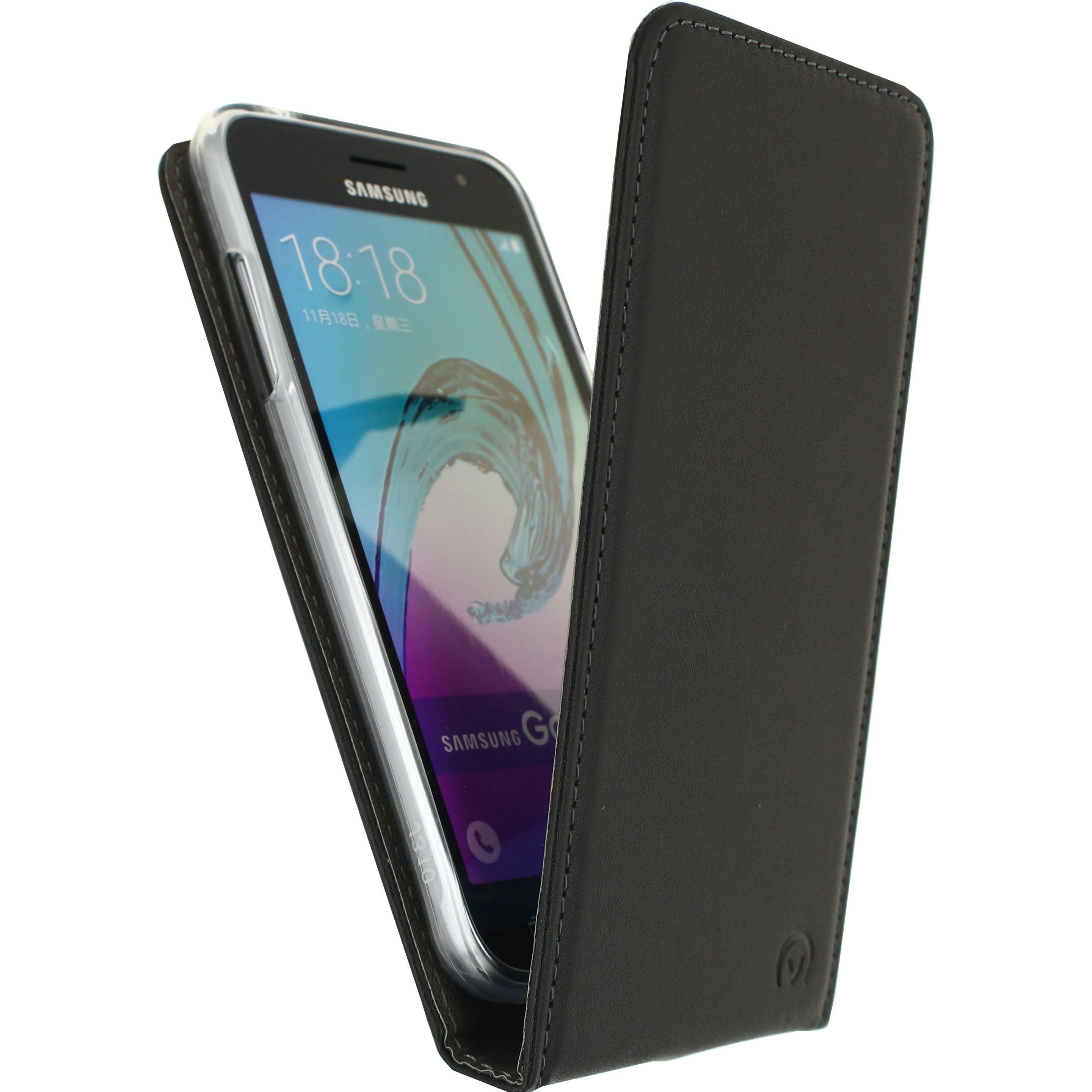 Thumbnail - Mobilize Klassisches Gelly Flip Etui (Samsung Galaxy J3), Smartphone Hülle, Schwarz