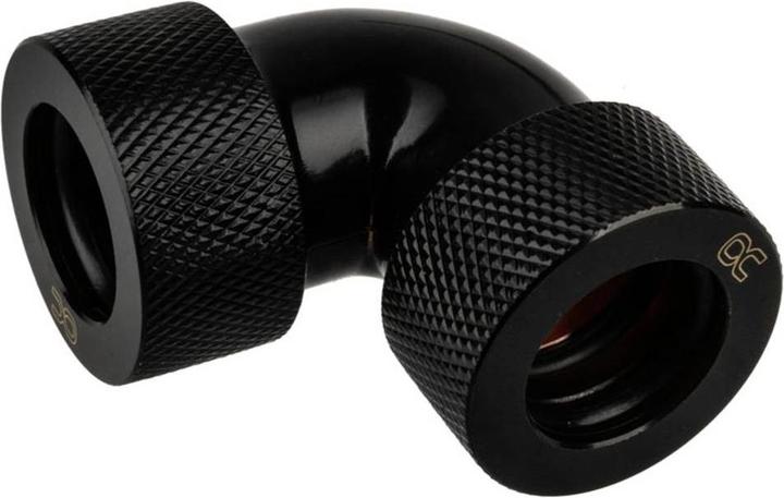Produktbild Alphacool HT Adapter 90 Grad 16mm AD auf 16mm AD Hardtube - gerändelt