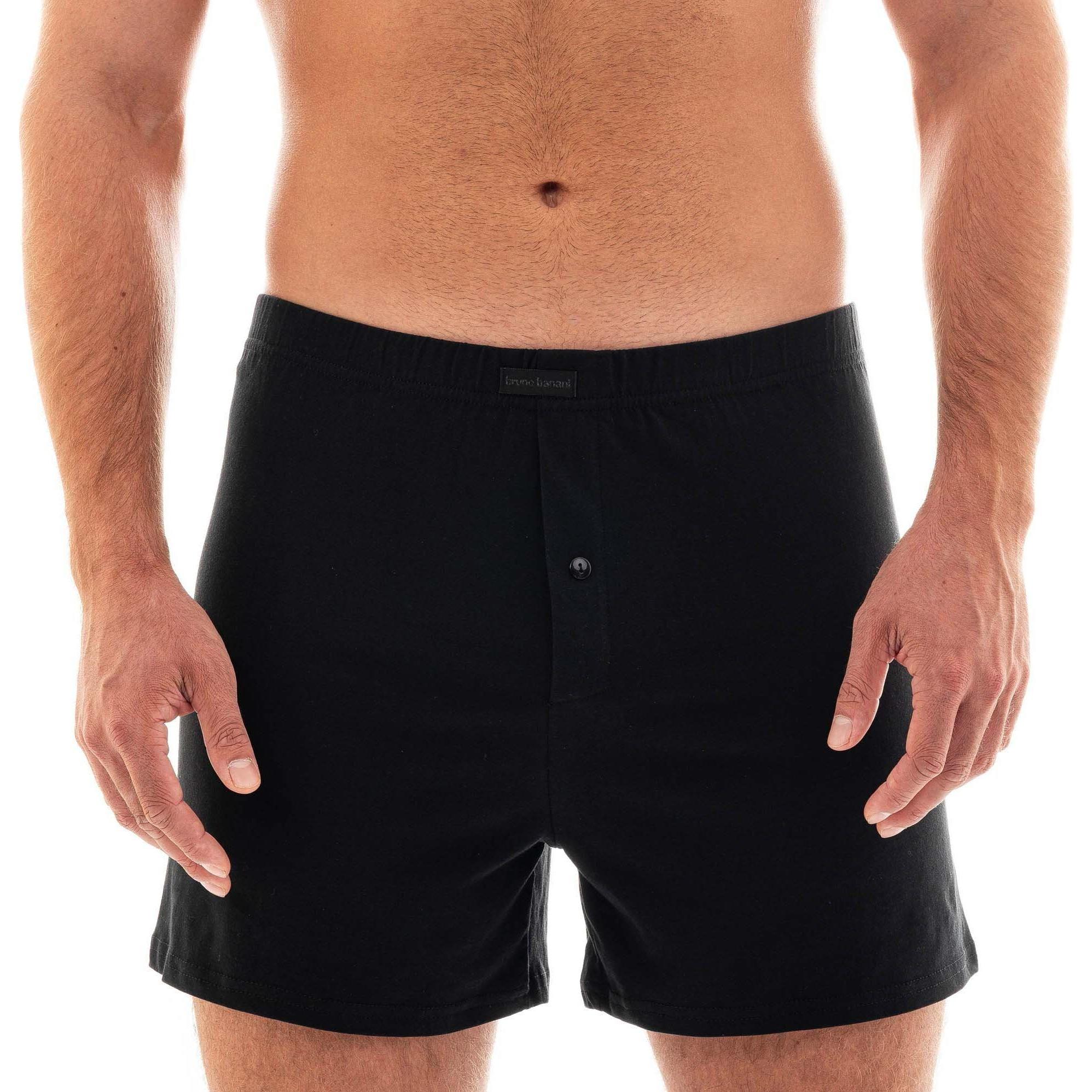 Thumbnail - Bruno Banani, Herren, Unterhosen, Boxershort Casual Locker sitzend, Schwarz, (S, 2er Pack)