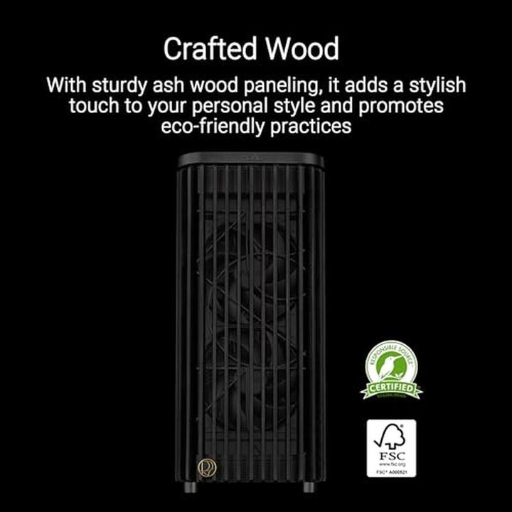 Produktbild ASUS Case PROART PA401 WOOD TG PWM BLACK (ATX)