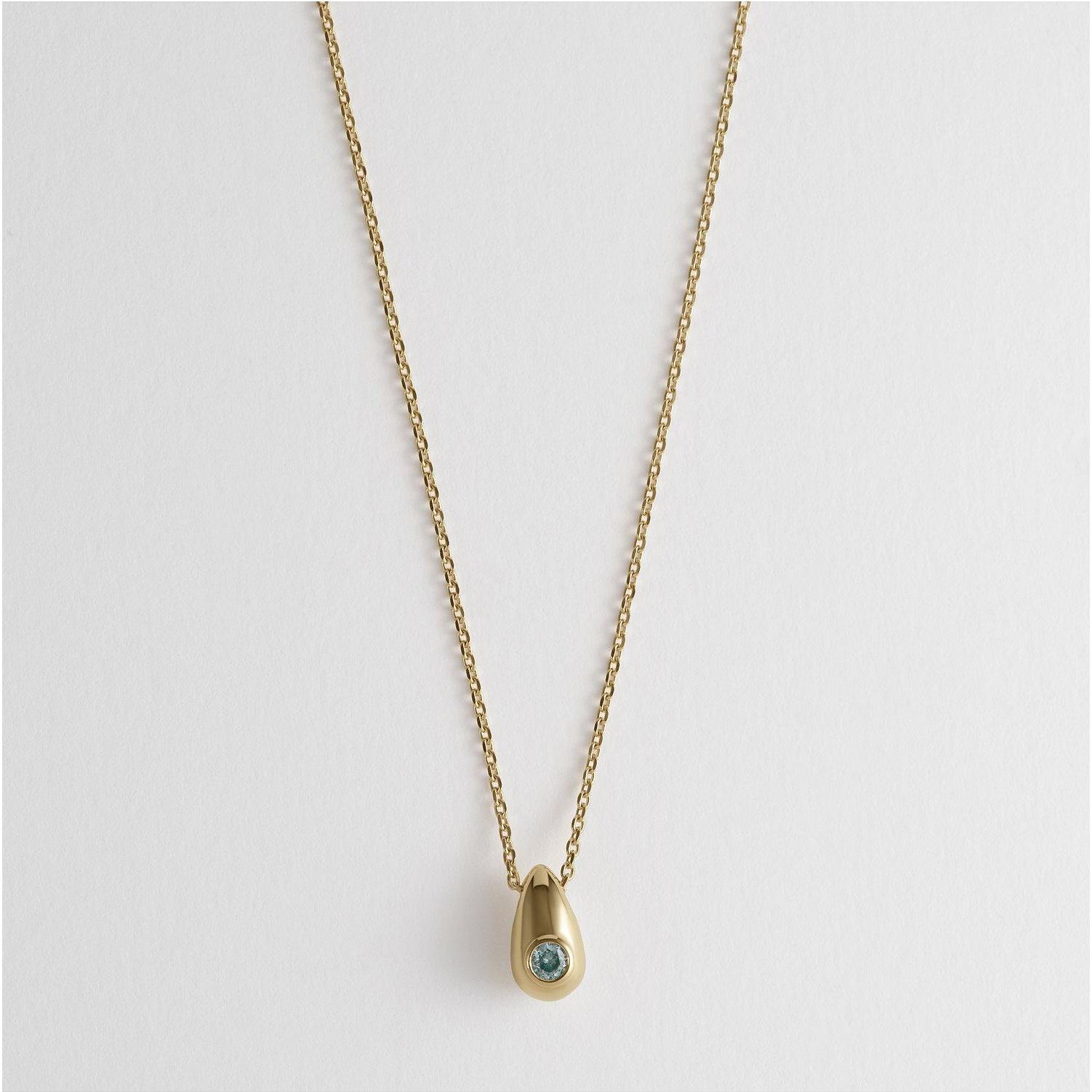 Esprit, Halsschmuck, Kette COLOR DROP, (Farbstein, 925er Silber)