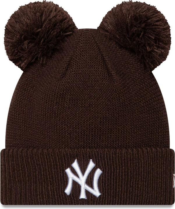 Produktbild New Era Damen Double Bobble Wintermütze Ny Yankees Braun