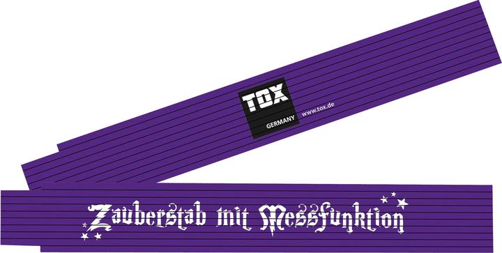 Image du produit Tox Double mètre "baguette magique avec fonction de mesure", 2 m (mm, centimètres)