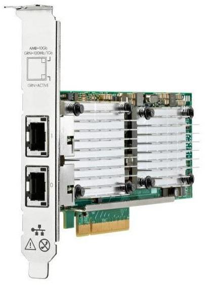 Actual product image HPE Network card 535T, 2-port 10GB RJ45 (Mini PCI Express)