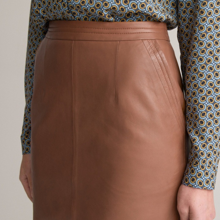 Actual product image Anne Weyburn Leather skirt (38)