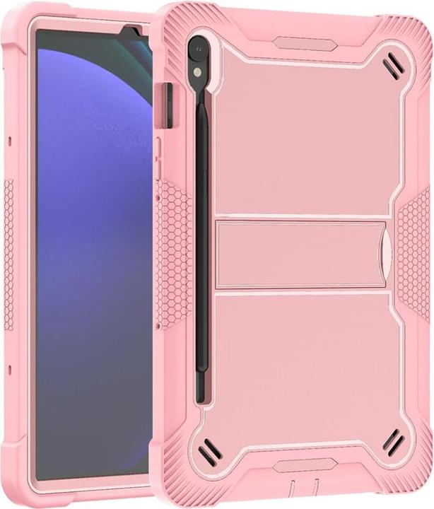 Actual product image Techsuit - Rugged TabShell + Screen Protector - Samsung Galaxy Tab S9 / S9 FE / S10 FE - Rose Gold (Galaxy Tab S9)