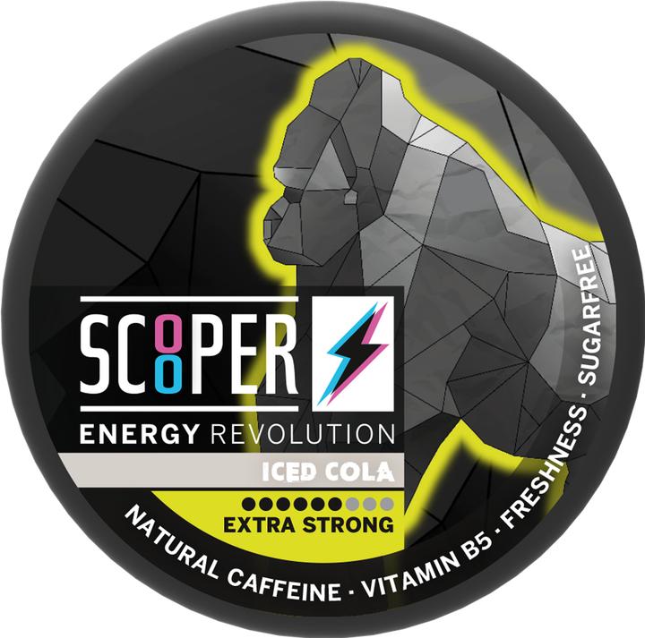 Scooper Energy Iced Cola Extra Strong (Nikotinfreier Snus)