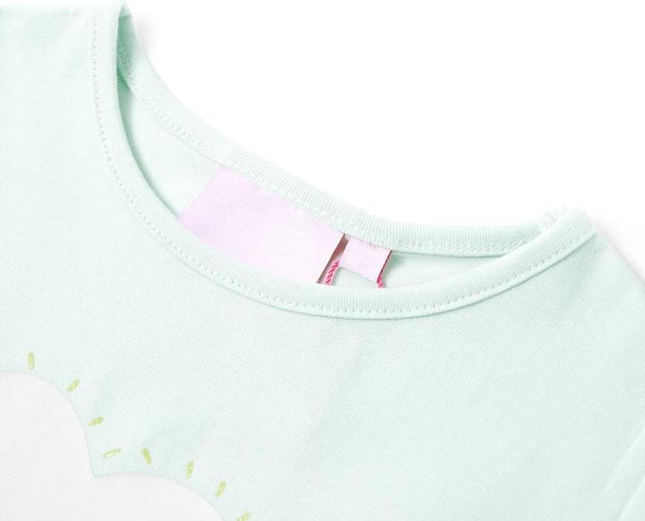 Immagine prodotto VidaXL Maglietta per bambini Verde menta chiaro 92,Materiale: 95 % cotone (92)