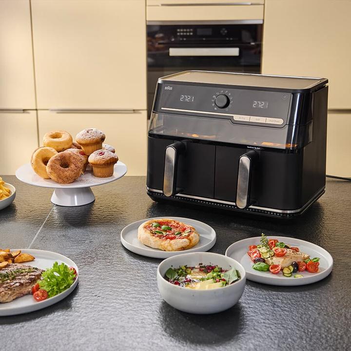 Actual product image Braun TD5073IBK Twin Cook 5 Heissluft-Fritteuse 2x 5L