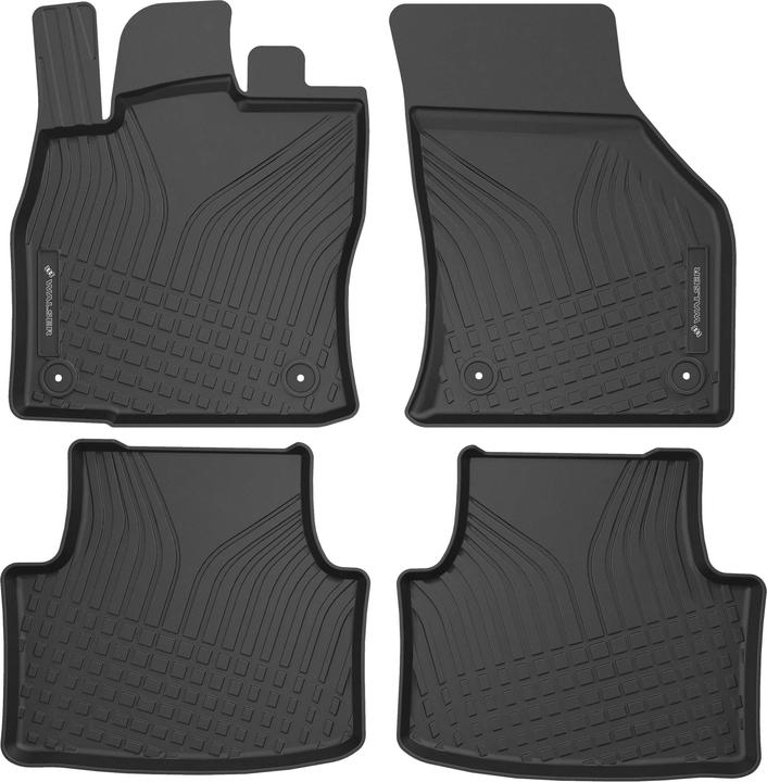 Walser Tappetini in gomma Premium Roadmaster per Skoda Octavia III/Octavia IV (2 tappetini anteriori + 2 tappetini posteriori)