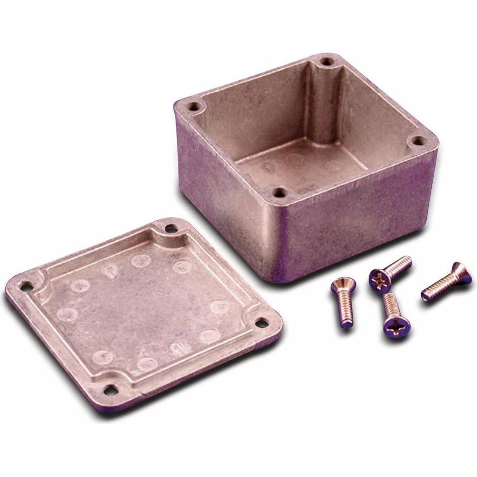 Thumbnail - Hammond Gehäuse Aluminium 50x50x27mm (Gehäuse), Elektronikzubehör + Gehäuse, Silber