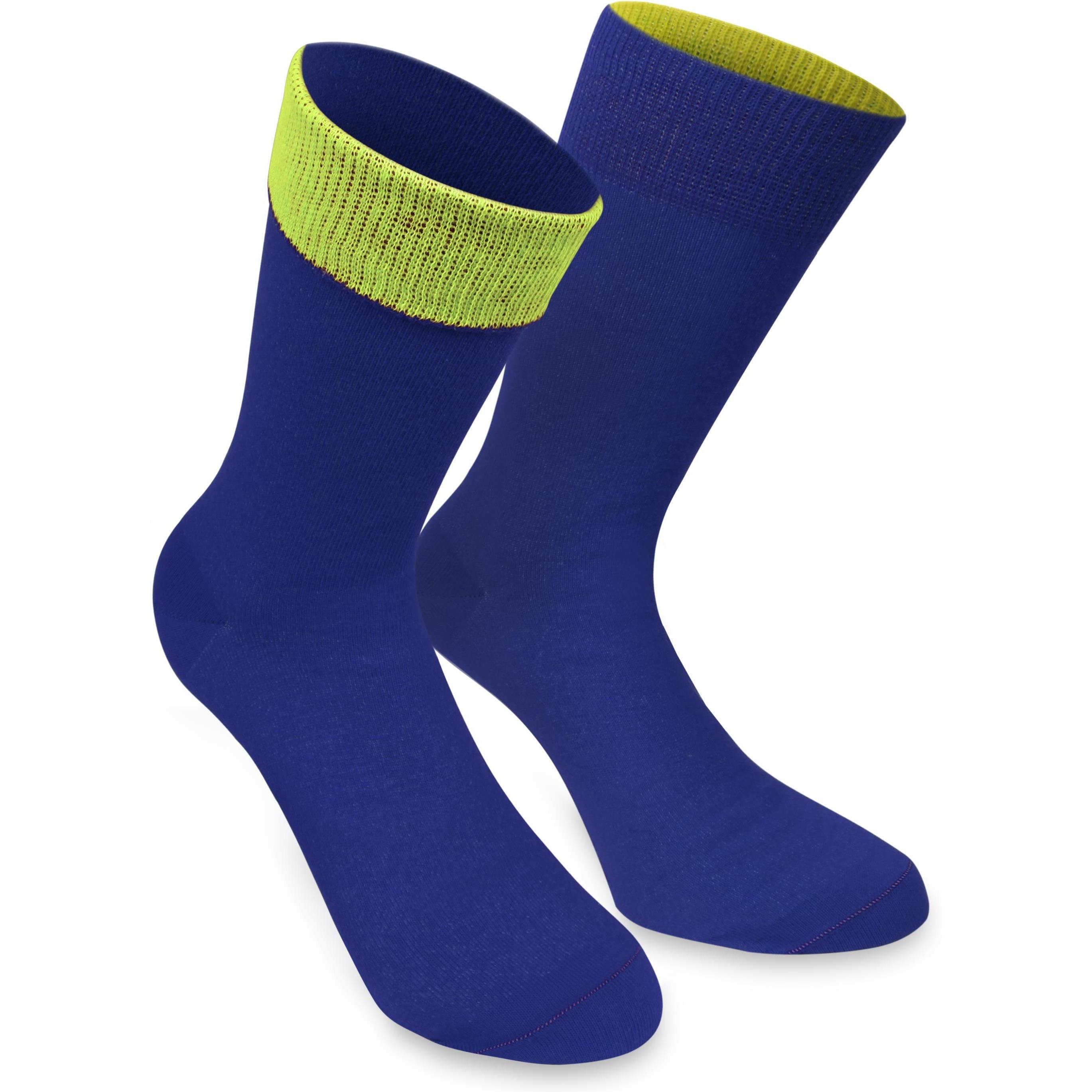 Thumbnail - Normani, Herren, Socken, 1 Paar Socken Bi-Color, Blau, (Einzelpack, 39 - 42)