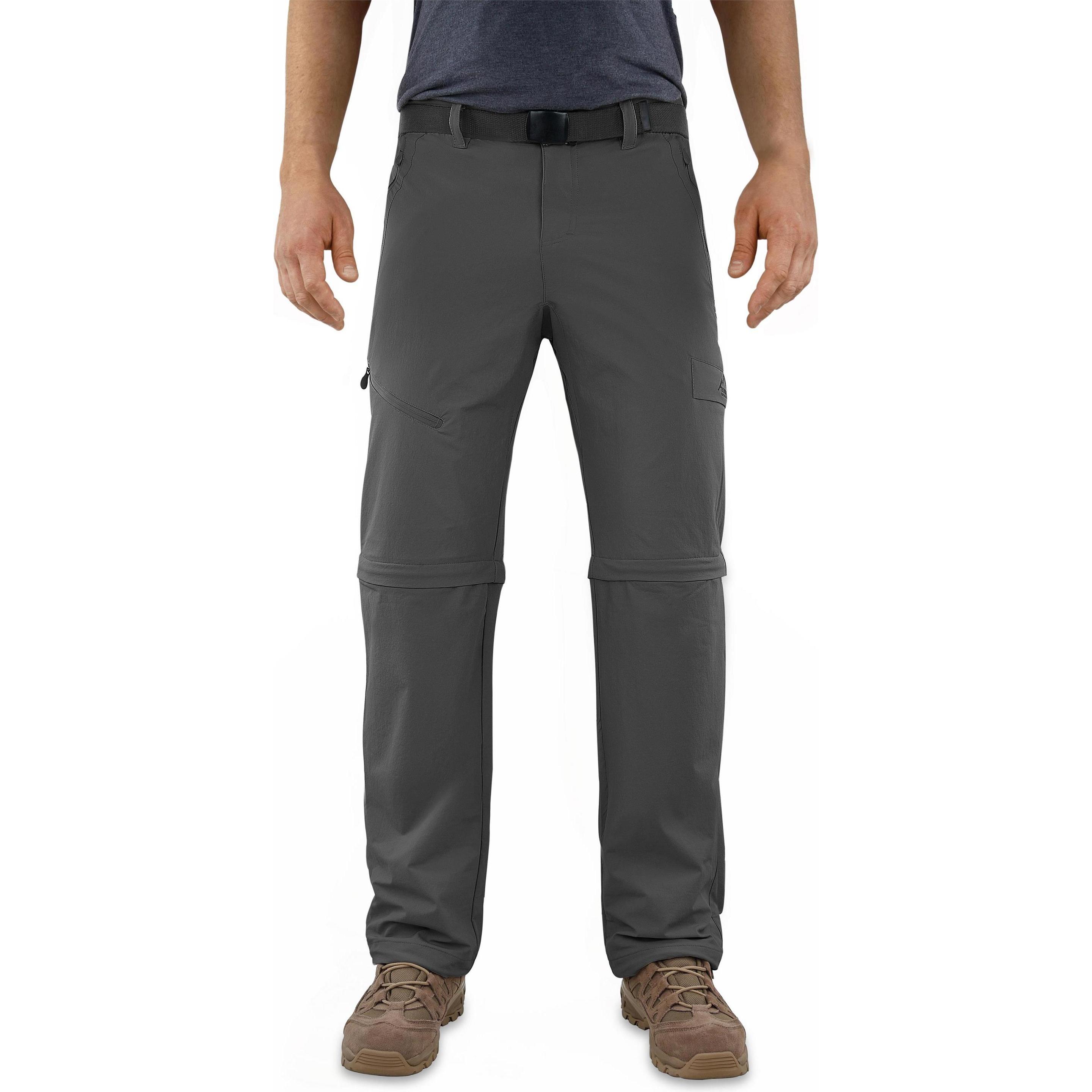 Normani, Herren, Outdoorhose, Herren 2-in-1 Zip-Off Softshellhose Daventry (S), Grau, S