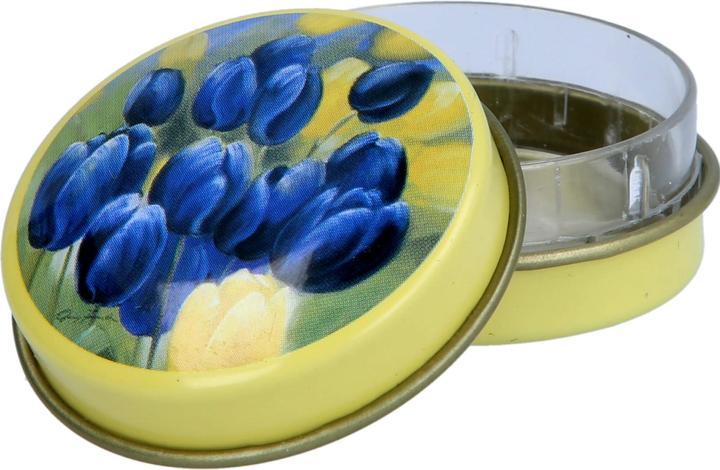 Axisis Pillendose Rund Blumen Motiv, 1 St