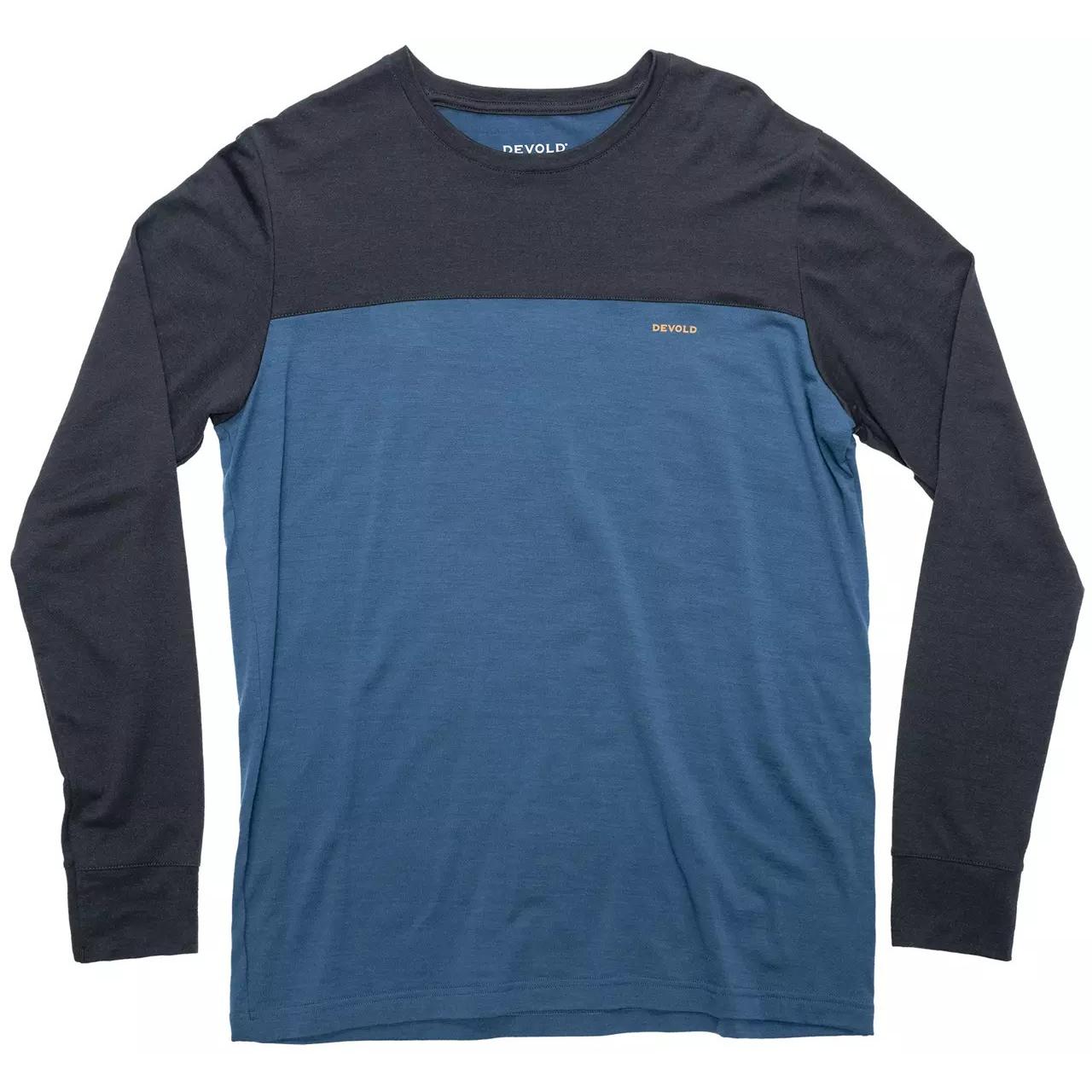 Devold, Herren, Funktionsshirt, Classic Linear LS Men (S), Blau, S