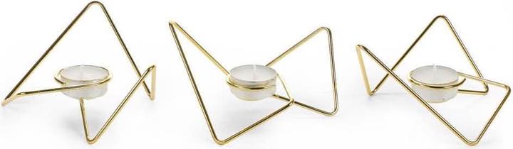 Actual product image Black + Blum Tealight holder Black+Blum Tri-Angular GOLD