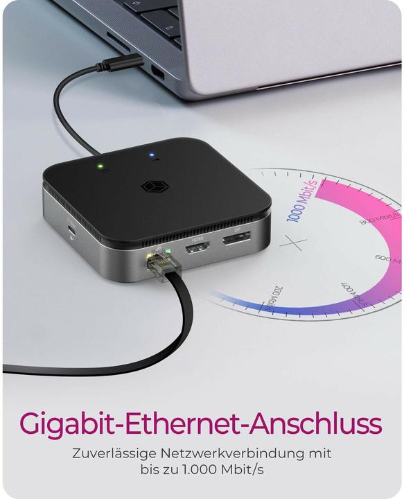 Produktbild Icy Box IB-DK408-C41 (USB-C, 7 Ports)