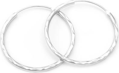 Immagine prodotto Beneto Orecchini tondi scintillanti in argento AGUC2097 / 30 / N (L)