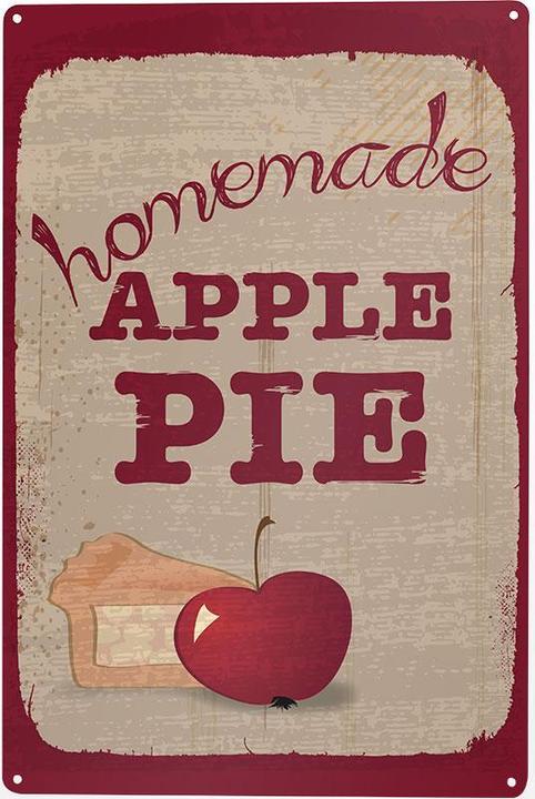 Immagine prodotto Trend Import Piatto di latta - Torta di mele (20,5 x 0,2 x 29,5 cm)