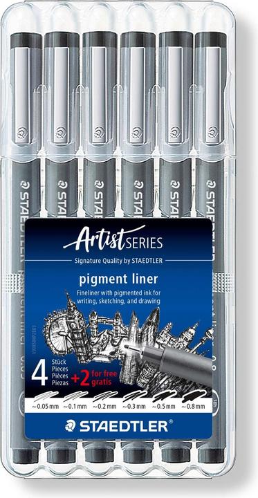 Actual product image Staedtler pigment liner 6ST Box (6x)
