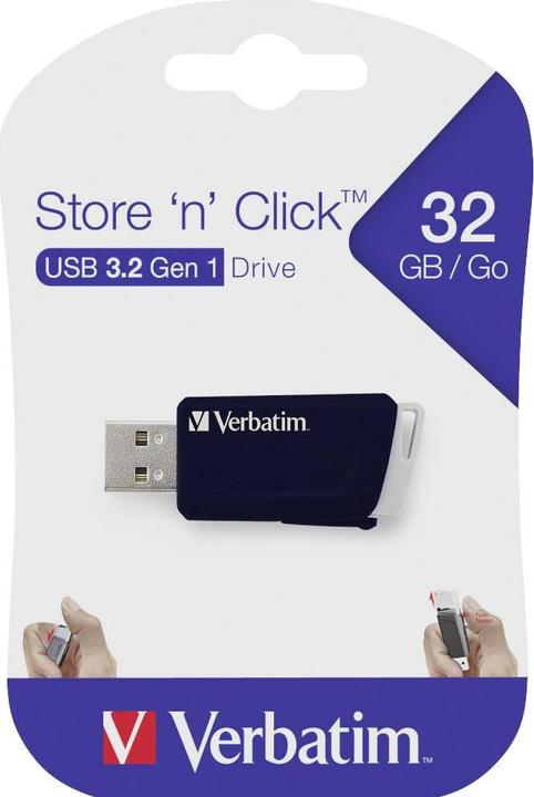 Productafbeelding Verbatim Store n Click 32GB USB 3.2 Gen 1 (32 GB, USB-A)