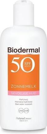 Actual product image Bioderma Biodermal Sun Milk Sensitive Skin - Sunscreen For Sensitive Skin -Spf50+ 200 Ml (Suntan lotion, SPF 50, 200 ml, 250 g)