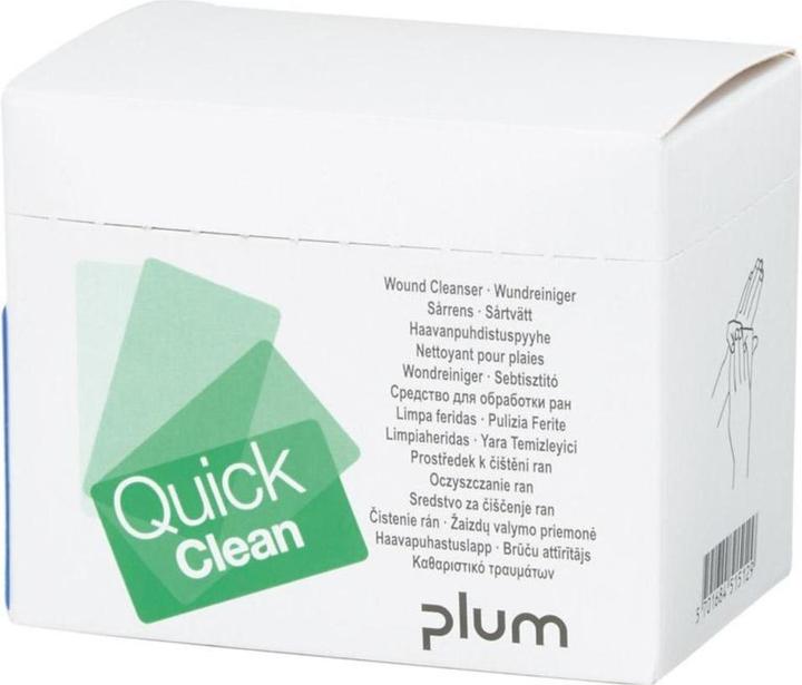 Actual product image Plum Wundreiniger QuickClean Box mit 20 Stück (Sheets)