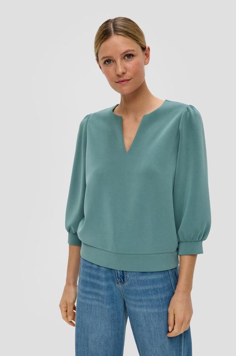 Produktbild s.Oliver Sweatshirt Langarmshirt mit Tunika-Ausschnitt (44)