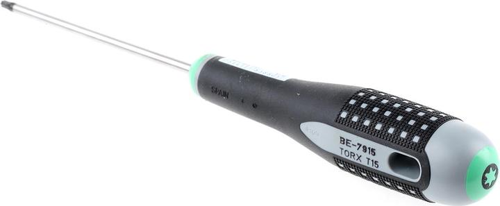 Actual product image Bahco ERGO tamper-proof TORX screwdriver with rubber handle, TR15 x 100 mm (Torx (TX))