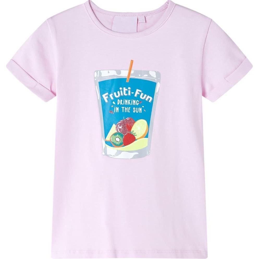 VidaXL, Unisex, Shirt, Kinder-T-Shirt Zartrosa 140,Material: 95 % Baumwolle. 5, Rosa, (140)