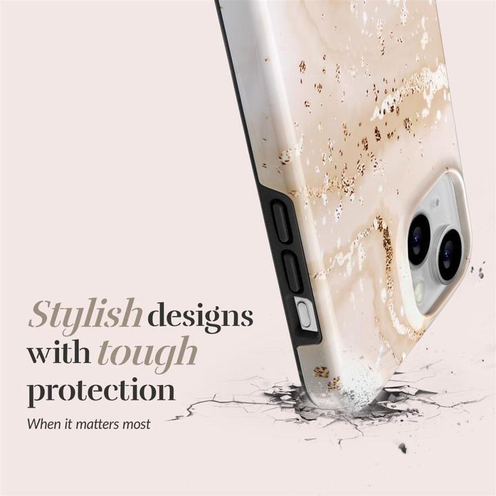Immagine prodotto Mio Back panel cover Gold Marble Magsafe Compatible for iPhone 13/14/15 (Apple iPhone 13, Apple iPhone 14, Apple iPhone 15)