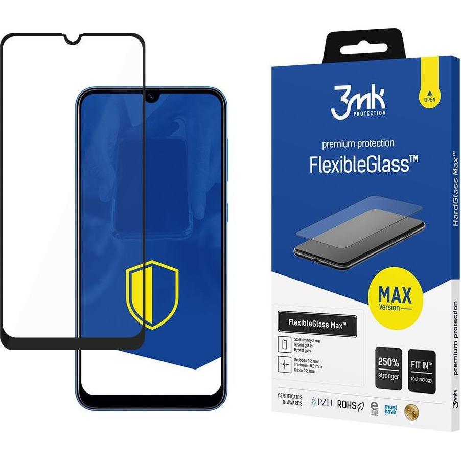3MK Samsung Galaxy A40 Black - FlexibleGlass Max? (1 Stück, Samsung Galaxy A40), Smartphone Schutzfolie, Schwarz