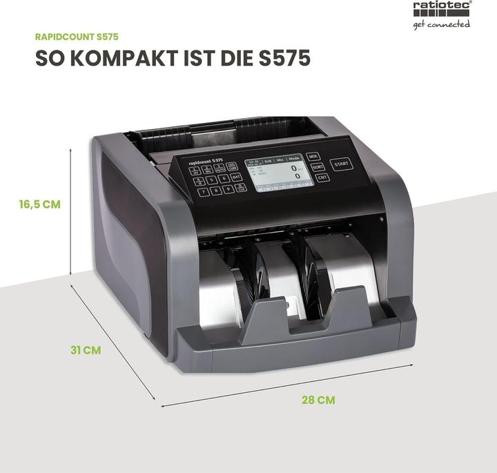 Produktbild ratiotec rapidcount S 575 (Geldscheinzähler)