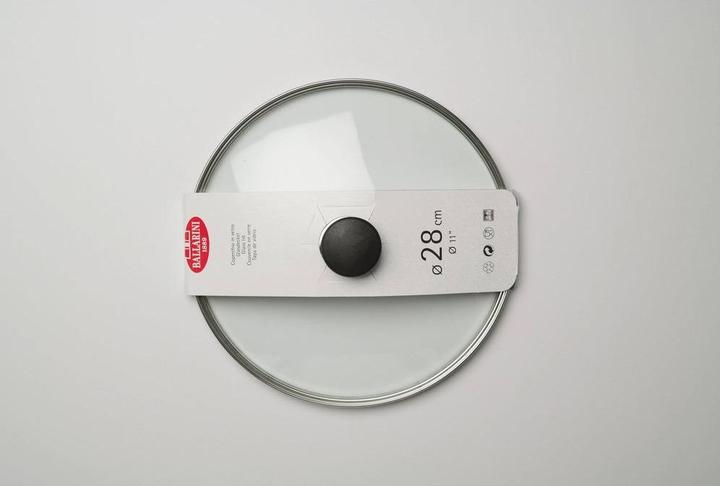 Image du produit Ballarini Glasdeckel m. Edelstahlrand, Ø 28 cm (28 cm, Métal, Verre)