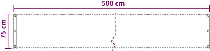 Produktbild vidaXL Balkonsichtschutz (500 cm)
