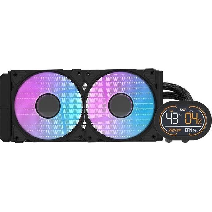 Darkflash Tech Darkflash Liquid CPU Cooler DH240D Black v2, Raffreddamento ad acqua CPU, Nero