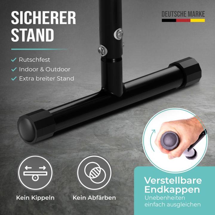 Image du produit Pullup & Dip Fitness Parallettes aus Stahl, extra breiter Griff & rutschfest