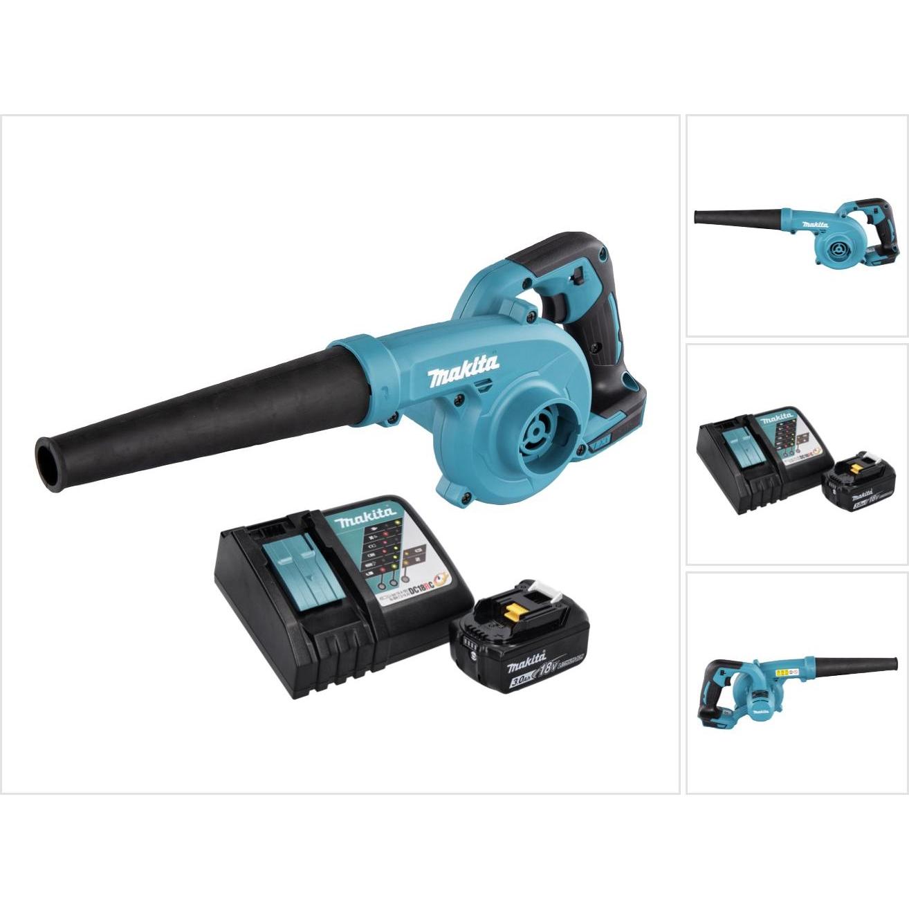 Makita, Laubsauger + Laubbläser, DUB 185 RF1 Akku Laubbläser Gebläse 18 V + 1x Akku 3,0 Ah + Ladegerät (Akkubetrieb, Lau...