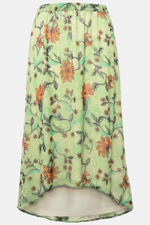 Produktbild Studio Untold Midirock, A-Line, Chiffon, Flowerprint, Elastikbund (54)
