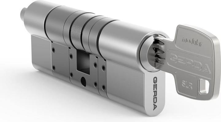 Actual product image Tedee modular cylinder silver inside: 30-61mm / outside: 37-68mm, length adjustable (Profile cylinder)