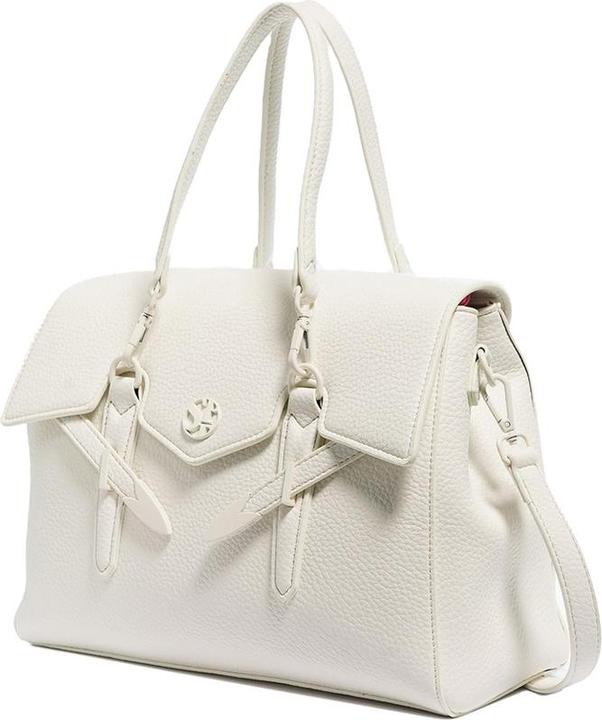Actual product image Secret Pon Pon Handtasche Damen - Modell Elysia Pro - 100% Polyurethan - 31.5 X 22.5 X 14.5 Cm
