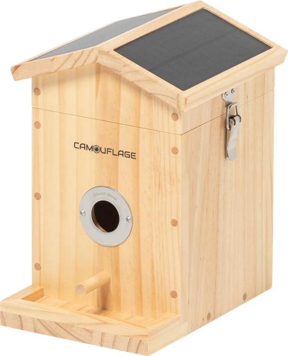 Immagine prodotto WildcameraXL Casetta per uccelli mimetica EZ Nesteye, Colore di base: Marrone, Specie: Uccello