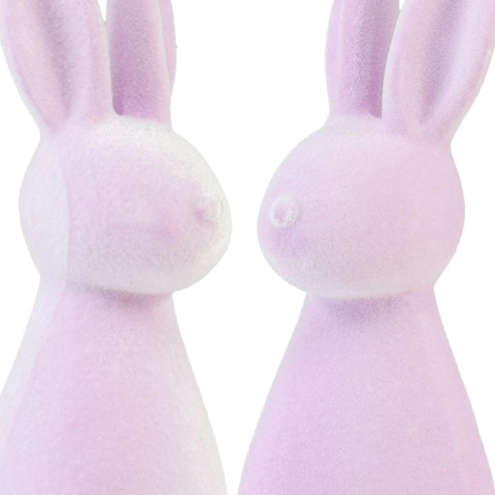 Actual product image Viana Dekorative beflockte Osterhasen im 2er-Set aus (2x)