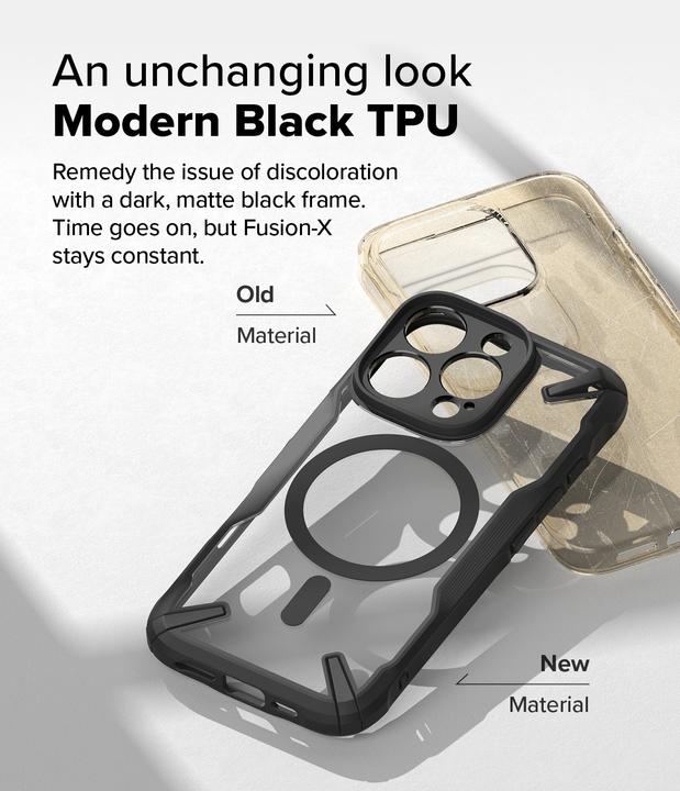Actual product image Ringke Case for iPhone 16 Pro FUSION X MAGNETIC BLACK (Apple iPhone 16 Pro)