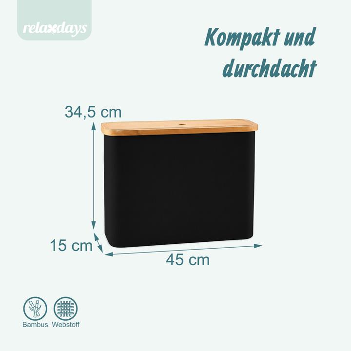 Actual product image Relaxdays Toilet roll storage