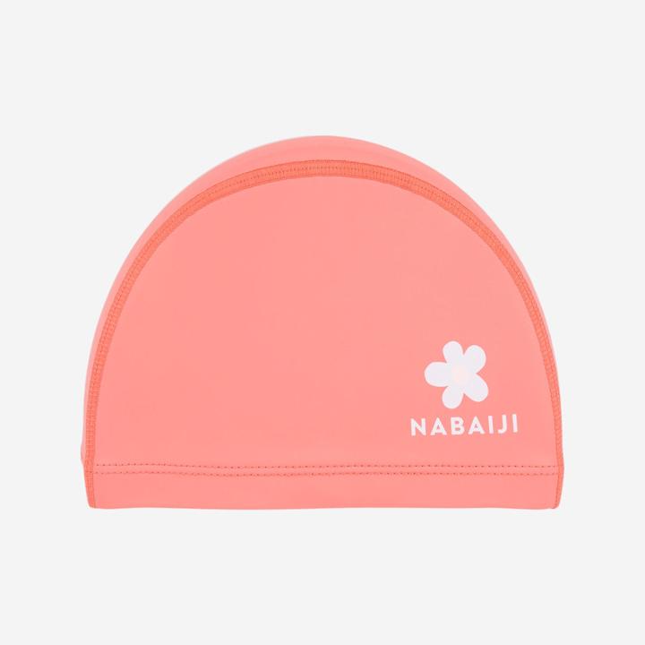 Actual product image Nabaiji Swimming cap fabric coated print size S - pink Marg