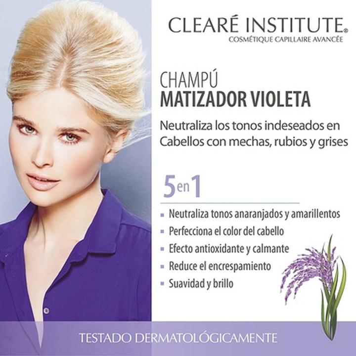 Actual product image Clearé Institute Violet Shampoo 400ml (400 ml, Liquid shampoo)