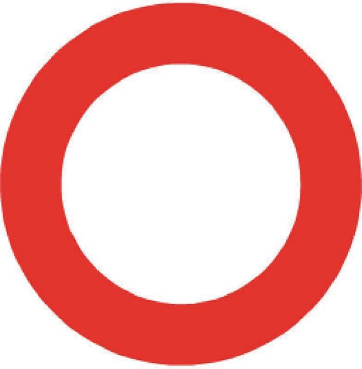 BRW Segno di divieto di circolazione 2.01