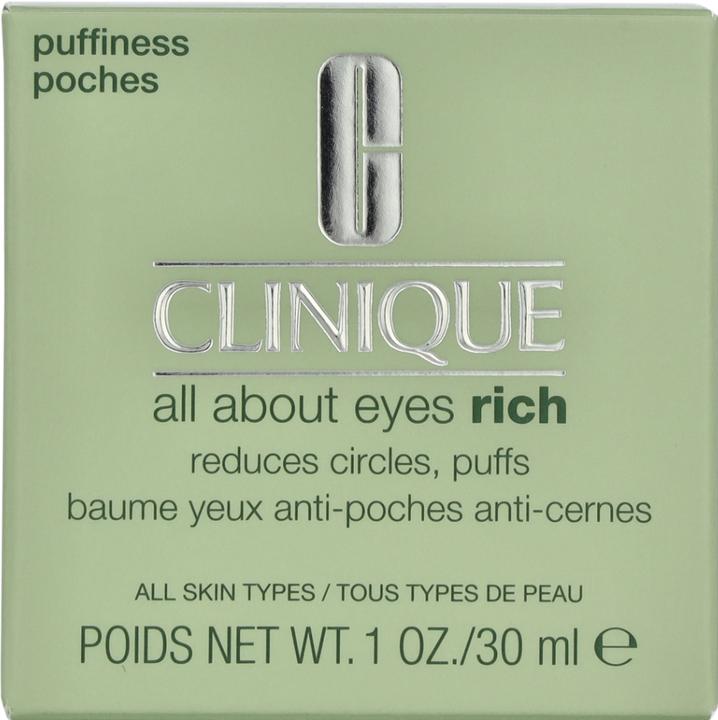 Actual product image Clinique All About Eyes Rich (Eye Care Cream, 30 ml, Day + Night)