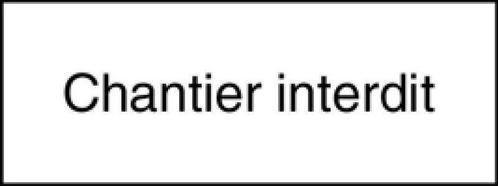 Actual product image BRW Panel Chantier interdit 10.210